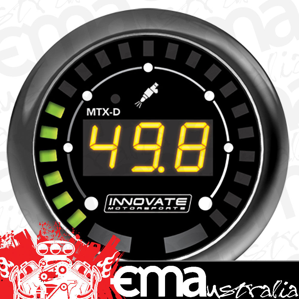 Innovate Motorsports IM3917 MTX-D Digital Gauge 2-1/16" Fuel Pressure 0-145 Psi