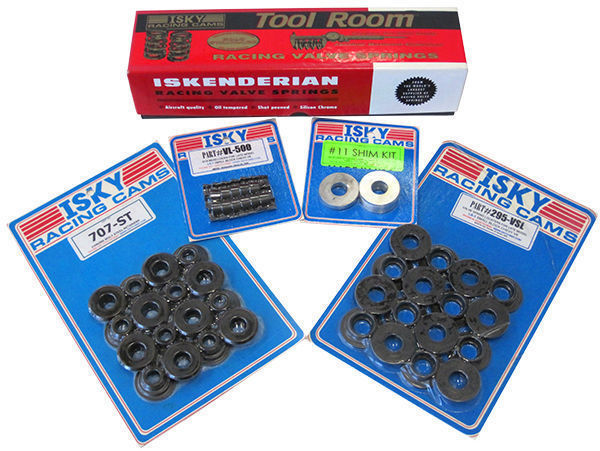 Isky ISK13800 LS1 Single Valve Spring With Damper & Steel Retainer Kit135LB s