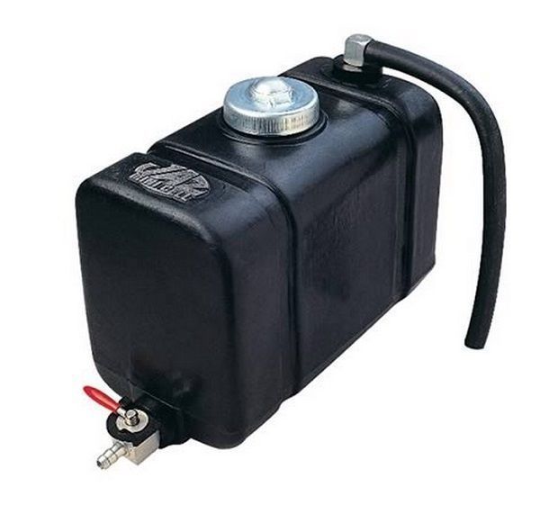 Jaz Products JAZ600-050-01 Jaz 2 Quart 1.9L Overflow Tank Black Poly 7.25"L X 4"W X 5.25"H