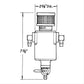 Jaz Products JAZ605-375-01 Mini Breather/Catch Can 2X3/8 Barb Fittings w/Filter