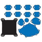 Jaz Products JAZ730-007-01 Engine Block Off Kit Ford SB Windsor w/ 4150 Carb