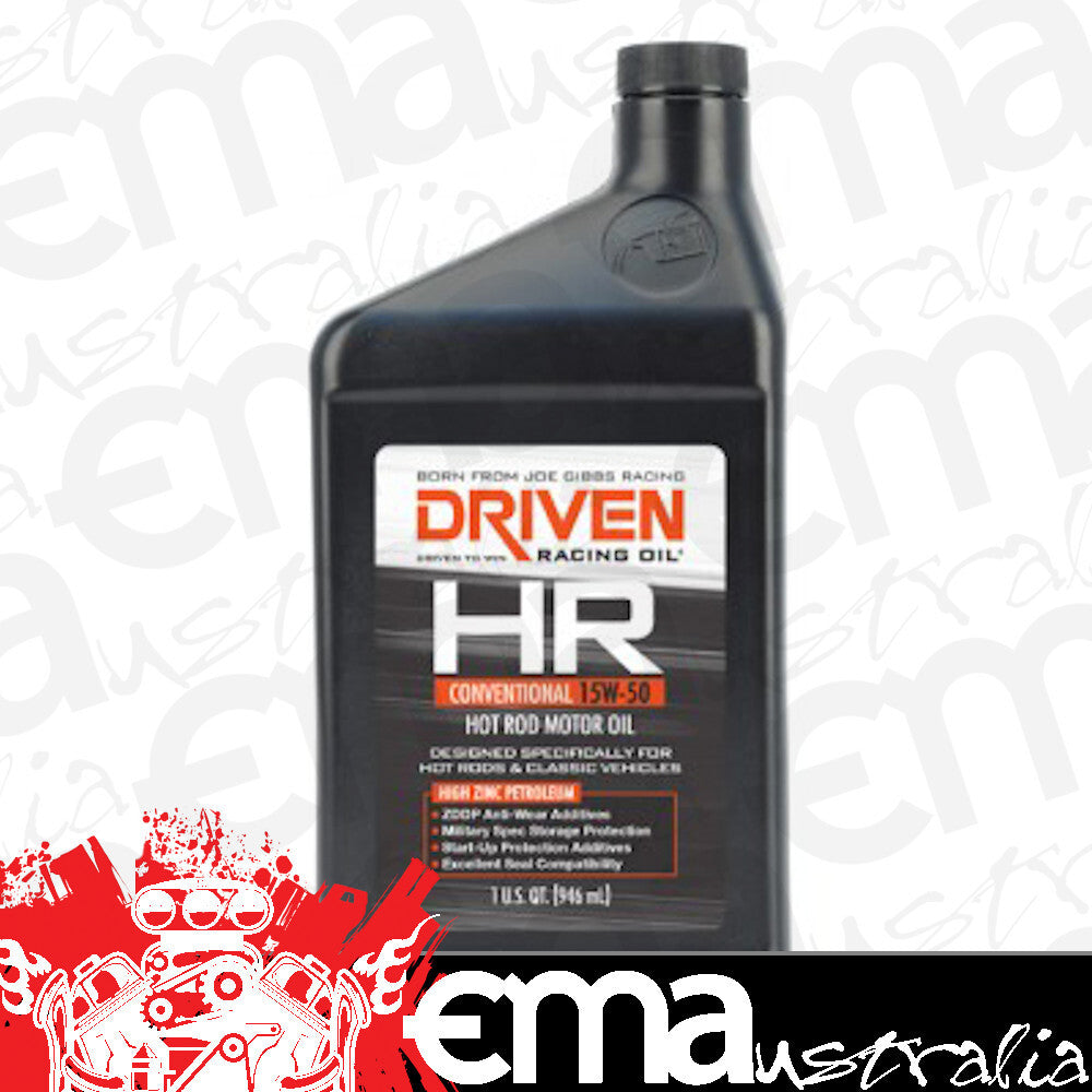Driven Racing Oil JGP02106 Joe Gibbs Hr1 High Performance Motor Oil 15W50 946Ml