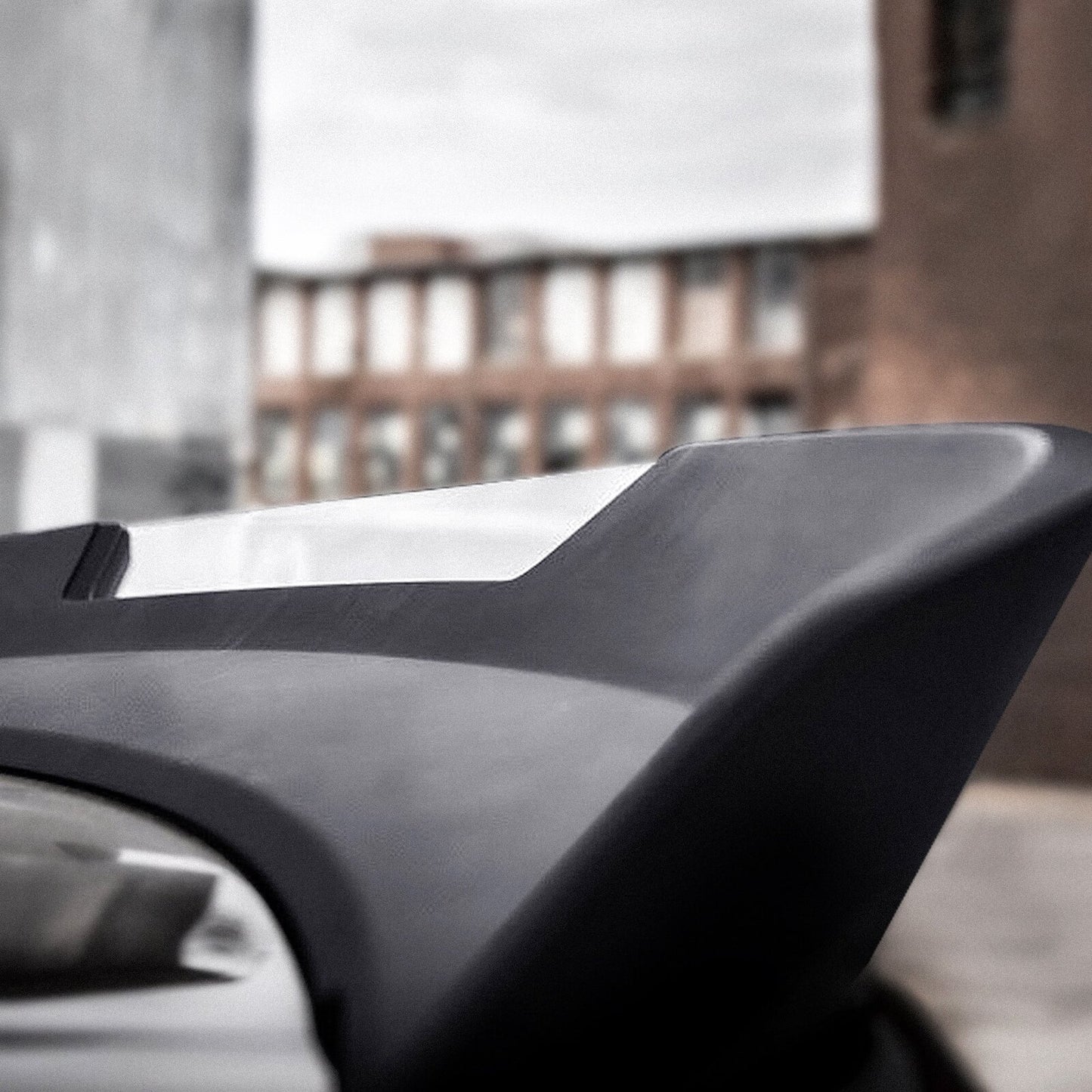 Drake Muscle Cars JR3B-6344210-A Ford Mustang 2015-2022 S550 Rear Spoiler Wicker Bill Style Satin Black