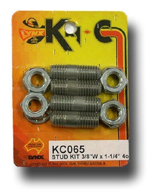 Kay-C KC065 Stud Kit 3/8" Whitworth 1-1/4"Long Set Of 4