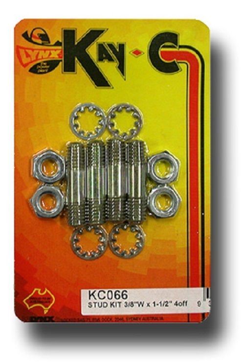Kay-C KC066 Stud Kit 3/8" Whitworth 1-1/2"Long Set Of 4