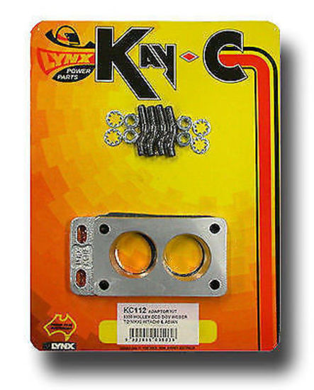 Kay-C KC112 Aluminium Adaptor Kit Nikki Hitachi To 5200 Holley Weber Dcd Dgv