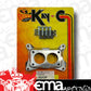 Kay-C KC186 Aluminium Adaptor Kit Weber Dcd To Holley 350-500 2Bbl 2300 Series