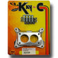 Kay-C KC186 Aluminium Adaptor Kit Weber Dcd To Holley 350-500 2Bbl 2300 Series