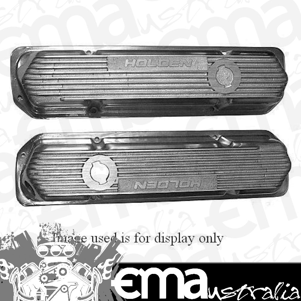 KC KC209P Alloy Valve Covers Polished Non Vented suit Holden 253-308 V8 1969-89