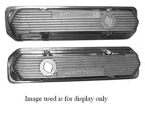 KC KC209P Alloy Valve Covers Polished Non Vented suit Holden 253-308 V8 1969-89