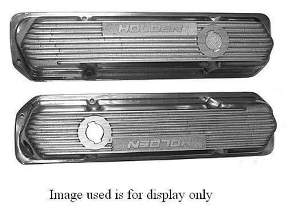 KC KC209P Alloy Valve Covers Polished Non Vented suit Holden 253-308 V8 1969-89