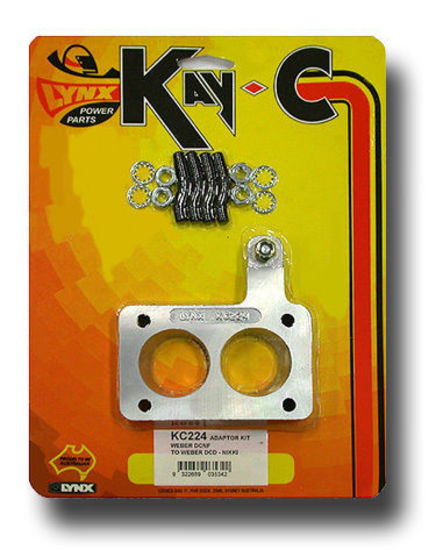 Kay-C KC224 Aluminium Adaptor Kit Weber Dcd Nikki Hitachi To Weber Dcnf