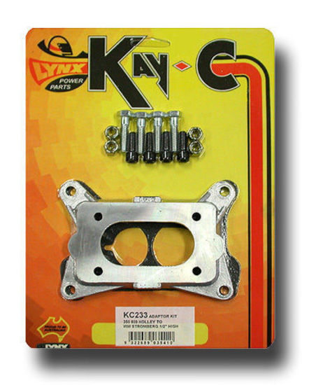 Kay-C KC233 Aluminium Adaptor Kit Ww Stromberg To Holley 2300 Series 2Bbl 1/2"