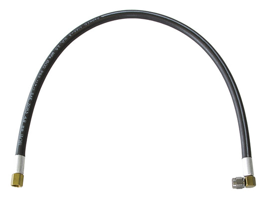 Kinsler KIN-1972-19 Nozzle Hose 19" -3 an Male + O-Ring w/ -3 an Female Swivel 45ø End