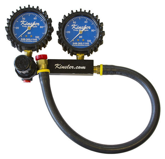 Kinsler KIN-5980 Dual Gauge Leakage Tester 0-100 Psi For Barrel Valve -6 Female