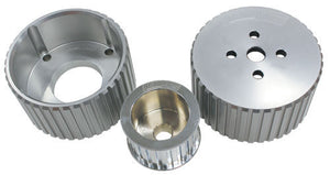 Small Block Chev BILLET GILMER DRIVE KIT WITH BELT SB 262-350 AF64-3000 AF65-1001 Aeroflow Performance Products KIT-AF64-3000andAF65-1001