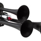 Kleinn KLN-130-1 Compact Triple Train Air Horns Black XCR 2.0 Zinc