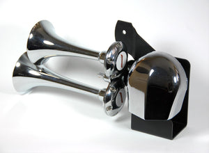 Kleinn Harley-Davidson KLN-HOGKIT-1 Dual Air Horn Kit 12 V 132 dB Chrome