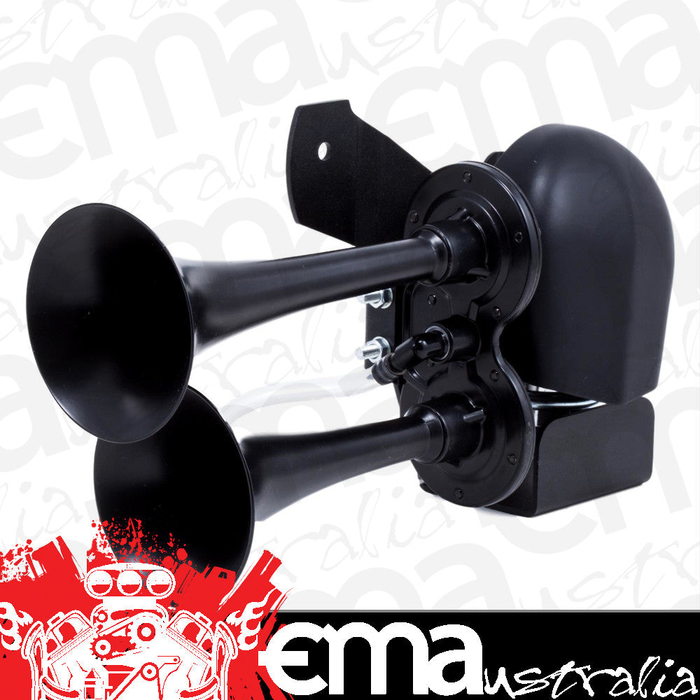 Kleinn Harley-Davidson KLN-HOGKIT-1BK Dual Air Horn Kit 12 V 132 dB Black
