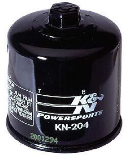 K&N Filters KN-204 Oil Filter - For 1997-2015 Honda Kawasaki Suzuki Yamaha Triumph