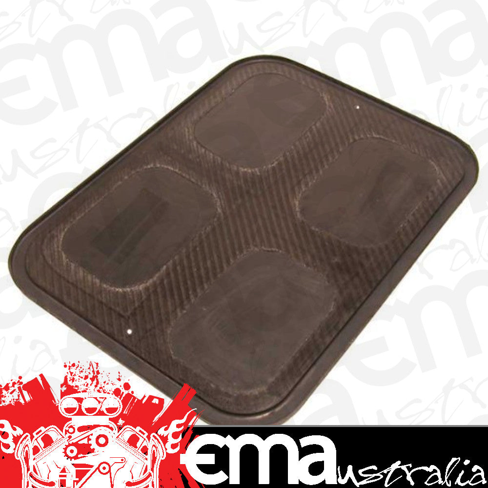 K&N Filters KN100-8565 Carbon Fibre Sprintcar Airbox Base Only W/ Blank Rubber Inserts