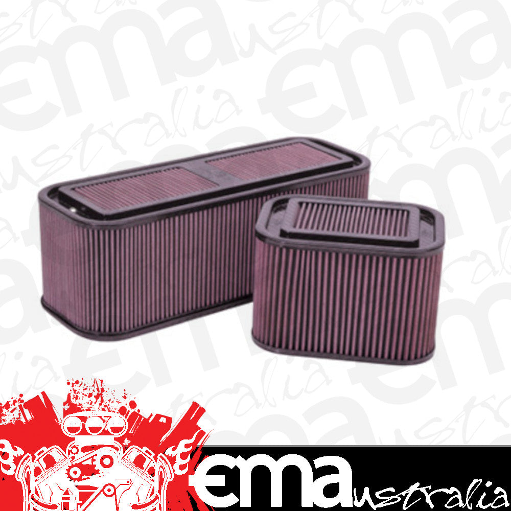 K&N Filters KN100-8570 Medium Sprintcar Airbox Assembly Carbon Fibre W/ Blank Base & Rubber Inserts