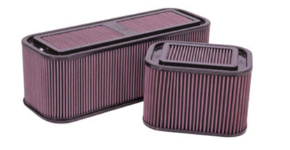 K&N Filters KN100-8570 Medium Sprintcar Airbox Assembly Carbon Fibre W/ Blank Base & Rubber Inserts