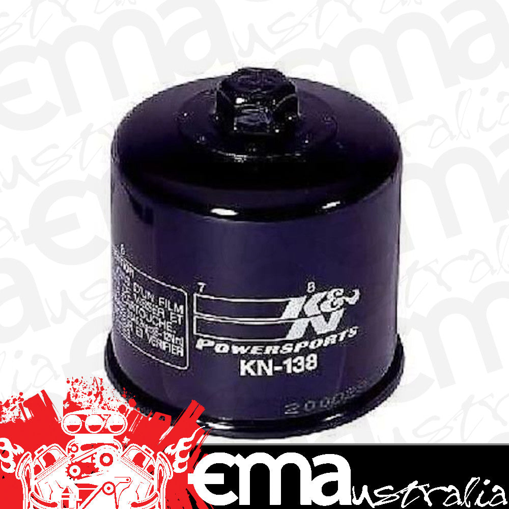 K&N Filters KN138X3 Kn138 Suzuki Cagiva Kawasaki Oil Filter (3 Pack)