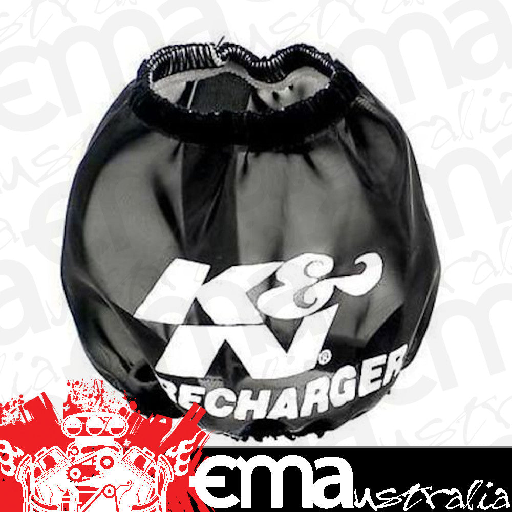 K&N Filters KN22-8028PK Precharger Filter Wrap 3" Id Base 2" Id Top X 3" H Round Black