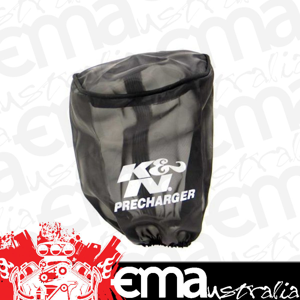 K&N Filters KN22-8031PK Black Round Tapered Precharger Filter Wrap Suit 4.5" Id Base W/ 4" Id Top X 6.5" H Filter