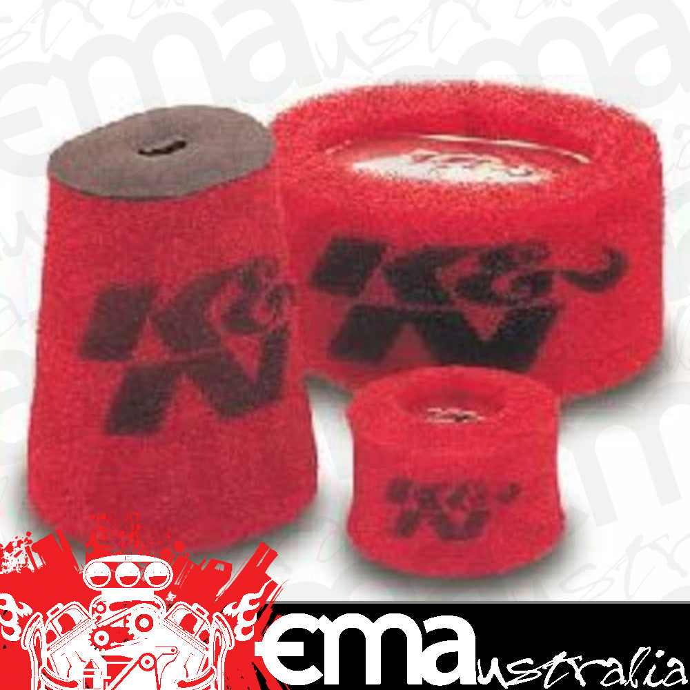 K&N Filters KN25-1480 Red Foam Round Straight Precharger Filter Wrap Suit 3" Id X 2.5" H Filter