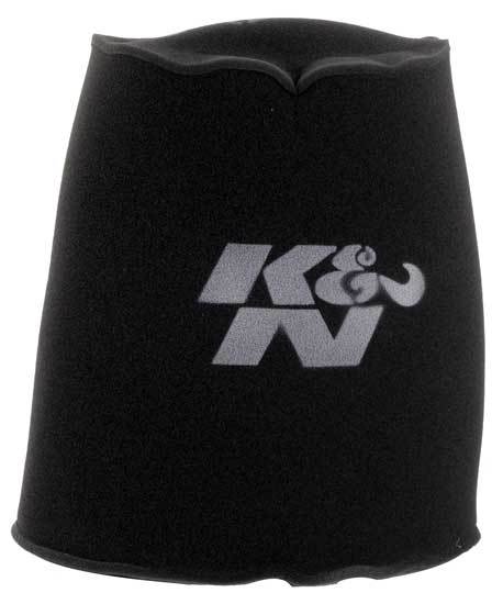 K&N Filters KN25-5166 Black Foam Universal Precharger Filter Wrap Suit 8" Base I.D X 6.625" Top I.D X 12" Inside Height