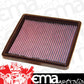 K&N Filters KN33-2076 Replacement Panel Filter Suit 1983-1989 Porsche 911 Carrera 3.2L