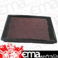 K&N Filters KN33-2098 Replacement Panel Filter A1305 Suit 1988-2001 Vauxhall Opal & Holden Barina Sb 1.2L 1.4L 1.6L 4/94-97
