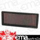 K&N Filters KN33-2417 Replacement Panel Filter Suit 2007-2013 Smart Fortwo 0.8L & 1.0L