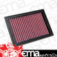K&N Filters KN33-2510 Replacement Panel Filter Suit 1982-2006 Ford Sierra 2.8L & Peugeot 206 Rc 2.0L