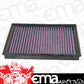 K&N Filters KN33-2543 Air Filter 1978-2000 Bentley 6.7L & 6.8L V8