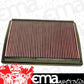K&N Filters KN33-2848 Replacement Panel Filter Suit 2002-2011 Holden, Opel Vectra & Holden, Vauxhall Vectra