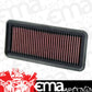 K&N Filters KN33-2930 Replacement Panel Filter Suit 2004-2011 Kia Picanto 1.0, 1.1L