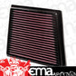 K&N Filters KN33-2955 Replacement Panel Filter Suit 2008-2013 Ford Fiesta 1.4, 1.6L