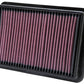 K&N Filters KN33-2980 Replacement Panel Filter Suit 2005-2011 For Nissan Navara 2.5L Diesel, Non Australia Model