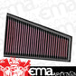 K&N Filters KN33-2995 Panel Air Filter S 2012-2017 Mercedes Benz 1.6L 2.0L L4 F/I