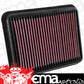 K&N Filters KN33-3062 Replacement Panel Filter Suit 2015-17 For Toyota Land Cruiser/Prado 2.8L L4 Diesel