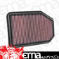 K&N Filters KN33-5023 Replacement Panel Filter Suit Jeep Wrangler 2.8L L4 Deisel 2007- 15