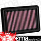 K&N Filters KN33-5027 Panel Filter, Honda Fit