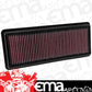 K&N Filters KN33-5040 Replacement Panel Filter Suit 2013-2017 For Mazda Mx-5 & Fiat 124 Spider 1.5 2.0L L4