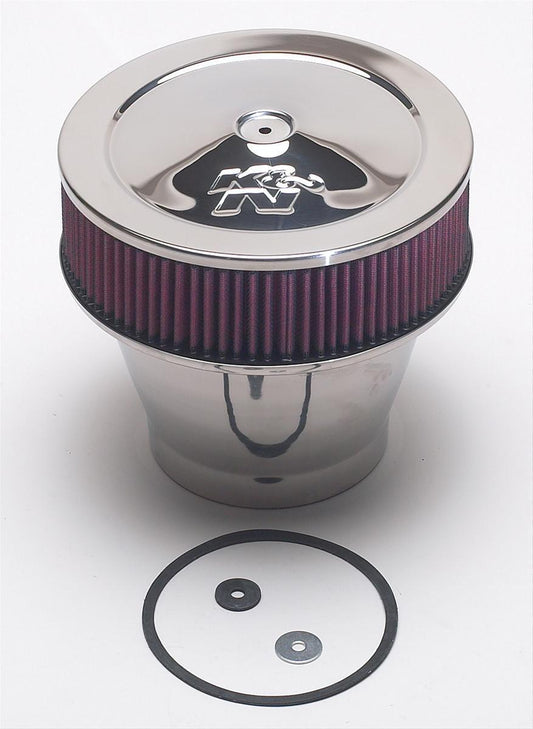 K&N Filters KN58-1190 S/Steel Velocity Stack Air Cleaner Assembly 9" Dia X 8.25"H