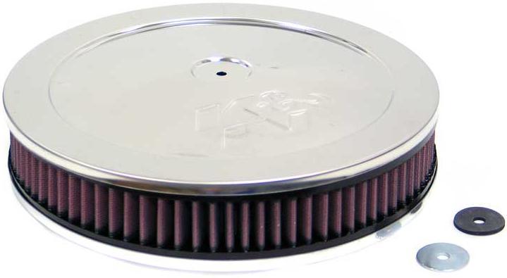 K&N Filters KN60-1130 Chrome Custom Air Cleaner Assembly 11 X 2-3/16" Suit Neck Size 2-5/8 In 67 Mm