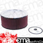 K&N Filters KN60-1200 Chrome Custom Air Cleaner Assembly 11 X 5" Suit Neck Size 5-1/8" 130 Mm
