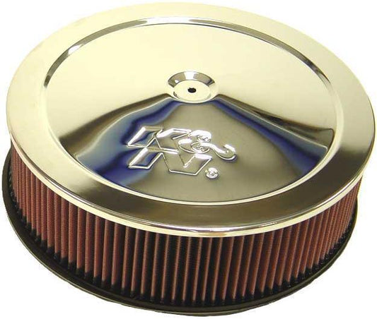 K&N Filters KN60-1235 14X4" Air Cleaner Assembly 0.500" Raised Base 7-5/16" Dominator